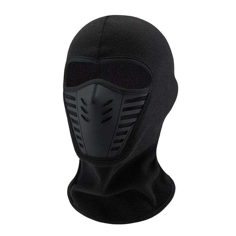 Winter Thermal Motorcycle Mask Windproof Balaclava Cap Face Cover Fleece for Ski Cycling Riding Warm Dustproof Full Face Mask