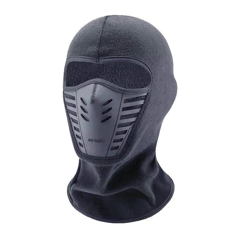 Winter Thermal Motorcycle Mask Windproof Balaclava Cap Face Cover Fleece for Ski Cycling Riding Warm Dustproof Full Face Mask